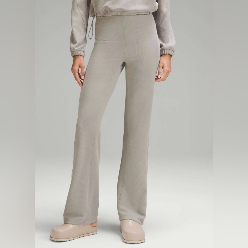 Lululemon Brushed Softstreme Ribbed Flared Pants